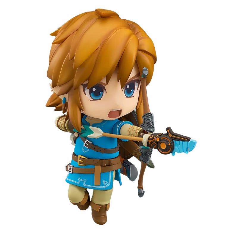 Action Figure Chibi do Link, The Legend of Zelda Breath of The Wild, Versão 733