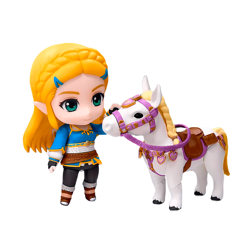 Action Figure Chibi Princesa Zelda, "The Legend of  Zelda Breath of The Wild", Versão 1212-DX
