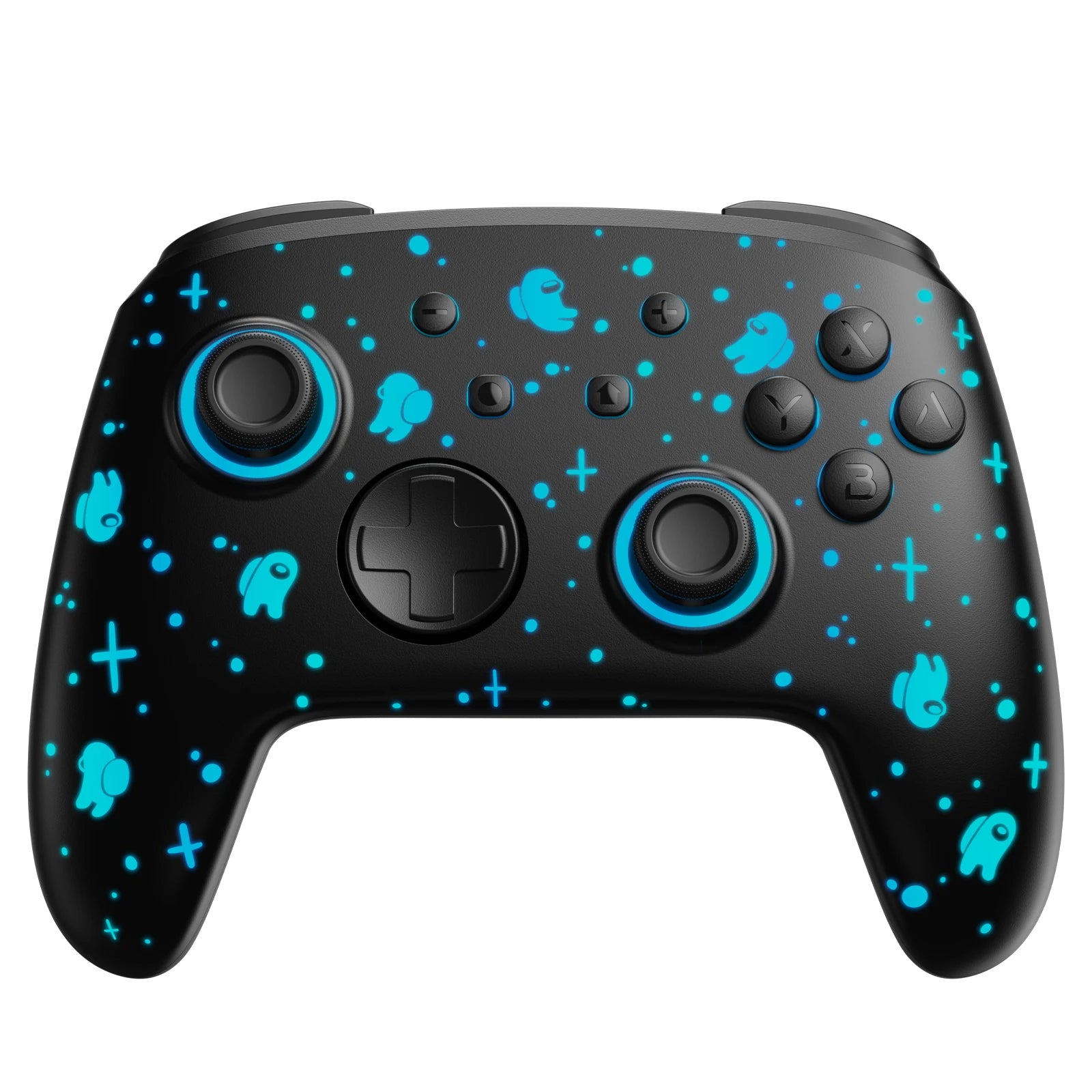Controle Preto Among Us para Nintendo Switch, Bluetooth, LED Luminoso, FUNLAB