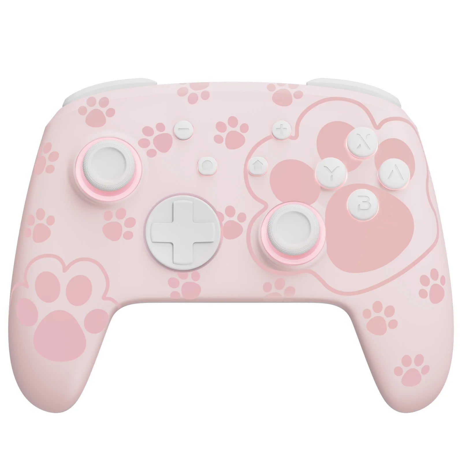 Controle Pata de Gato Rosa para Nintendo Switch, Bluetooth, LED, FUNLAB