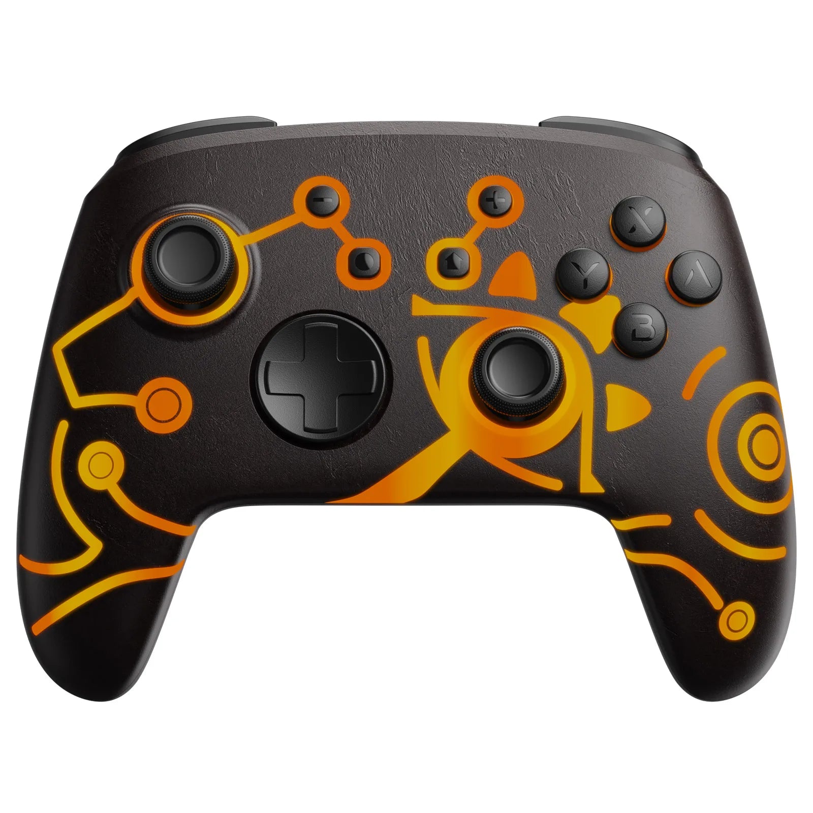 Controle Preto Brasão Sheikah para Nintendo Switch, Bluetooth, LED Luminoso, FUNLAB
