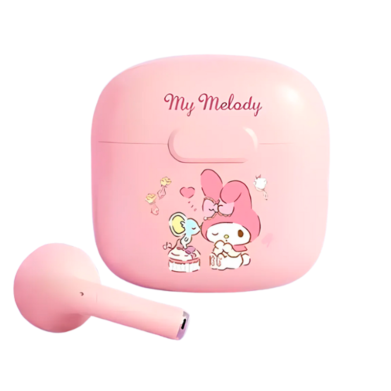 Fone de Ouvido Bluetooth Rosa, Sanrio Earbuds A2-B My Melody