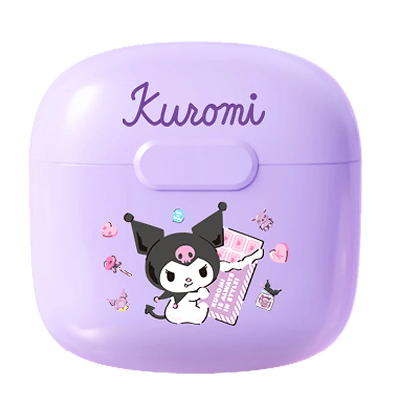 Fone de Ouvido Bluetooth Roxo, Sanrio Earbuds A2-B Kuromi