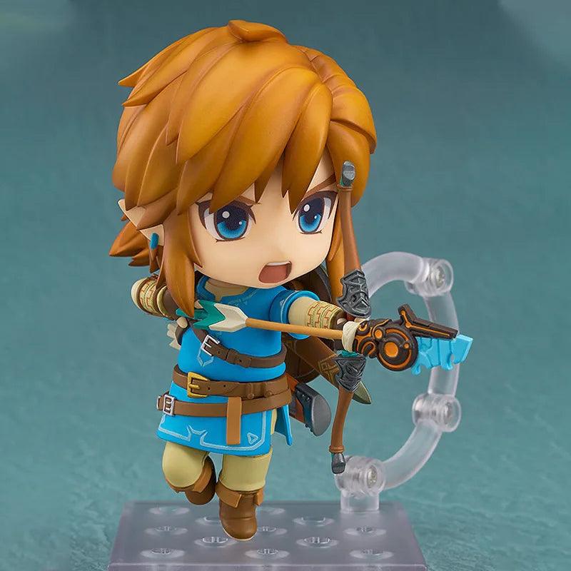 Link Chibi Action Figure, "The Legend Of Zelda Breath Of The Wild" Versão 733 e 733-DX - Daliked