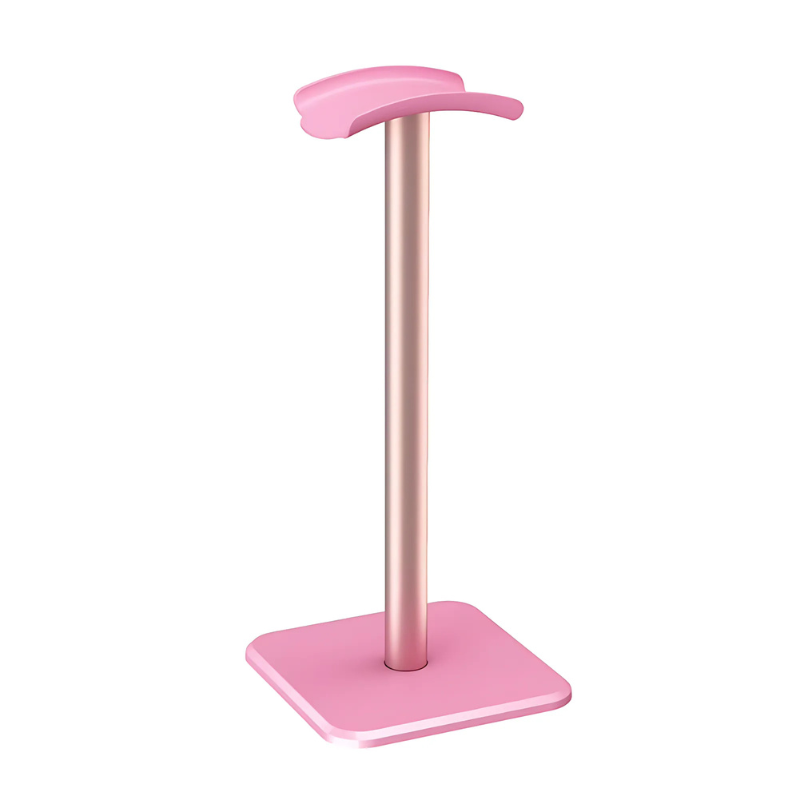 Suporte de Headset/Fone de Ouvido Rosa, Liga de alumínio
